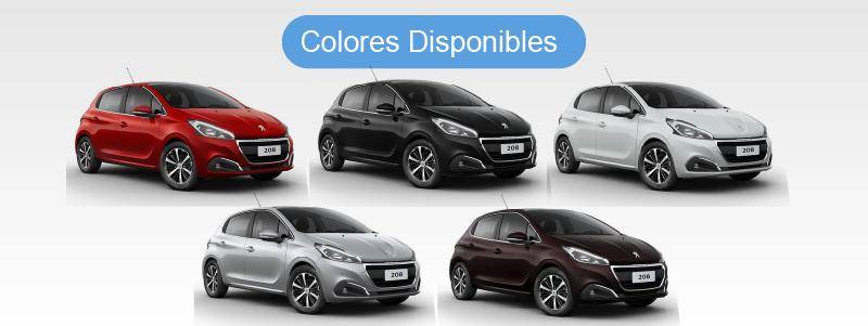 Colores Disponibles Peugeot 208 Plan 84 Autos