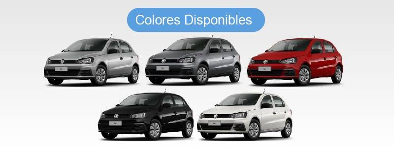 Colores Disponibles Volkswagen Gol Trend Plan 84