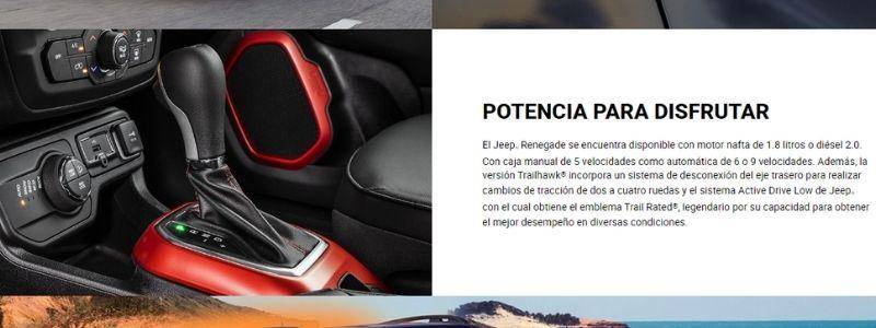 Modelos Jeep en Plan 84 Autos en cuotas